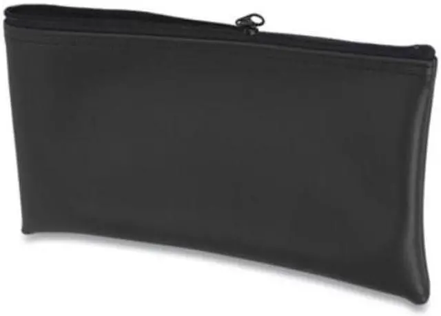 Alt view image 3 of 5 - Fabric Deposit Bag 6 x 11 x 1 Vinyl Black 530976