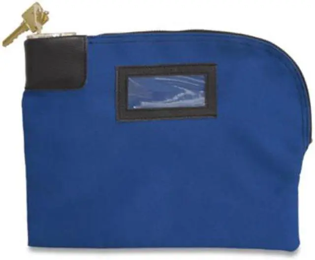 Alt view image 4 of 6 - FABRIC DEPOSIT BAG, LOCKING, 8.5 X 11 X 1, CANVAS, BLUE
