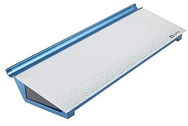Main image of Quartet Dots Glass Dry-Erase Desktop Computer Pad - 18" (1.5 ft) Width x 6" (0.5 ft) Height - White/Blue Glass Surface - GDP186D
