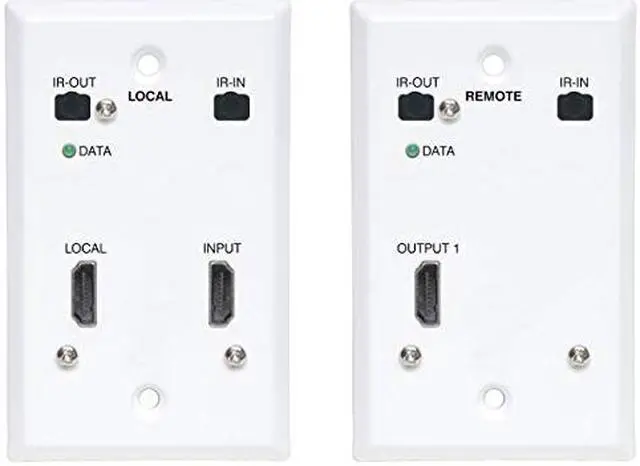 Alt view image 2 of 12 - Tripp Lite HDMI Over Cat6 Extender Kit Wallplate Transmitter Receiver B127A1A1