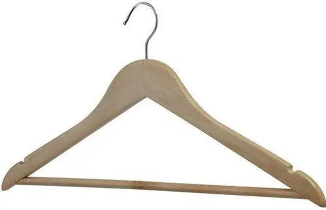 Main image of Lorell Garment Hanger,Wood,13-3/4"X14-1/5"X7-1/4",Nl (LLR01066)