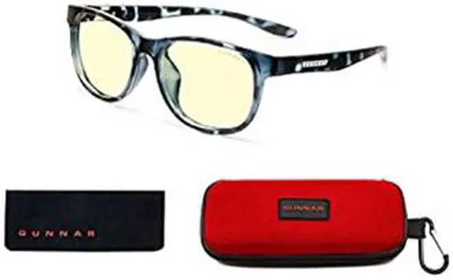 Alt view image 6 of 13 - GUNNAR RUSH KIDS LARGE NAVY TORTOISE FRAME/ AMBER LENS BLPF 65