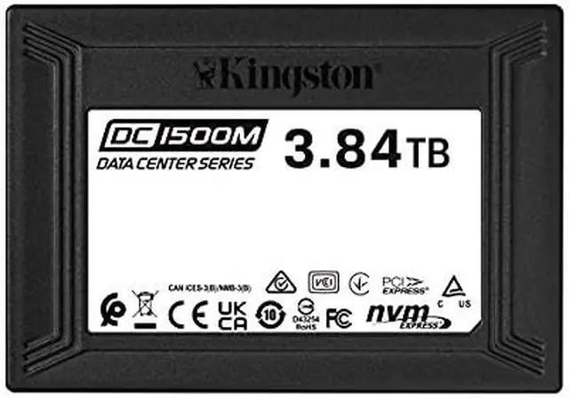 Alt view image 3 of 19 - Kingston DC1500M 3.84TB 2.5" U.2 PCIe NVMe Internal SSD SEDC1500M3840G
