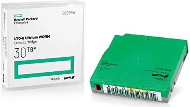 Alt view image 9 of 15 - HPE LTO-8 Ultrium 30TB RW Non Custom Labeled Library Pack 20 Data Cartridges with Cases