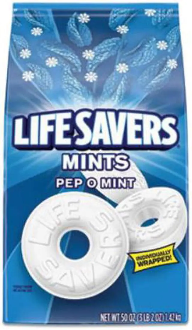 Alt view image 3 of 10 - Hard Candy Mints, Pep-O-Mint, 50 oz Bag 27625