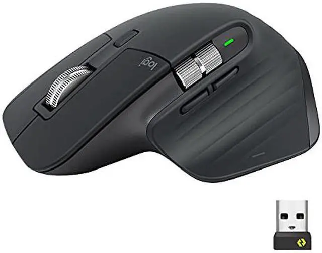 Alt view image 8 of 17 - Logitech MX Master 3 for Business, Wireless Mouse, Logi Bolt Technology, Bluetooth, MagSpeed Scrolling, Ergonomic, Rechargeable, Globally Certified, PC/Mac/Linux - Graphite
