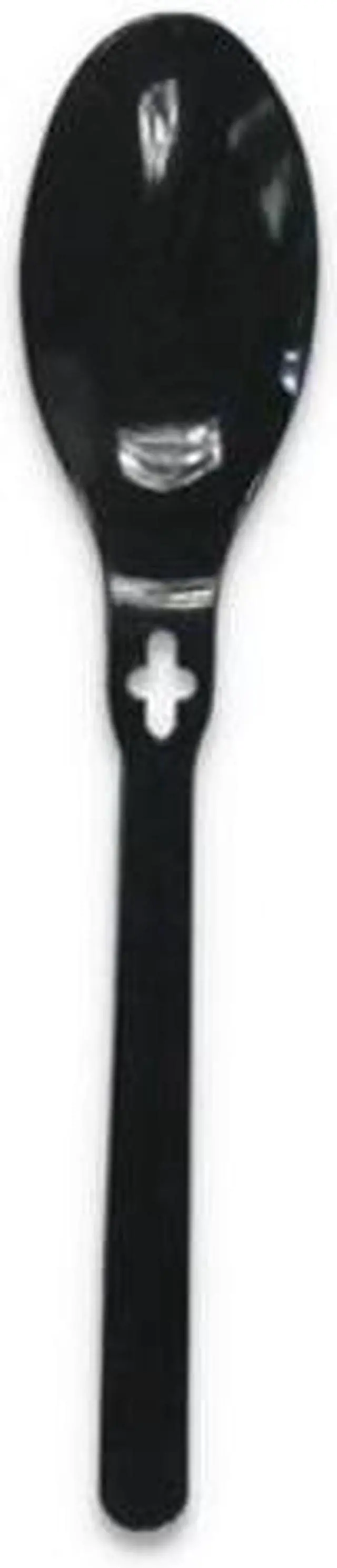 Alt view image 3 of 3 - Spoon WeGo Polystyrene Spoon Black 1000/Carton 54101100