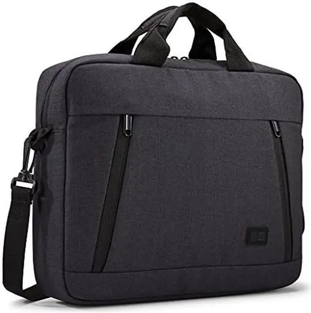 Alt view image 9 of 20 - Case Logic Huxton Carrying Case (Attaché) for 10.1" to 13.3" Apple iPad Notebook - Black - Heather Fabric, Polyster - Handle, Shoulder Strap, Luggage Strap - 11.4" Height x 1