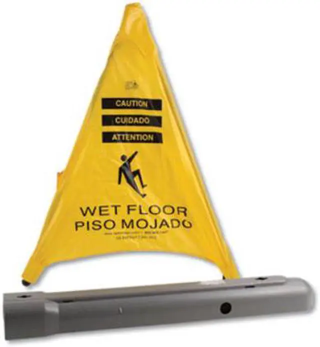 Alt view image 4 of 9 - Spill Magic Pop Up Safety Cone, 3" x 2 1/2" x 30", Yellow 230SC