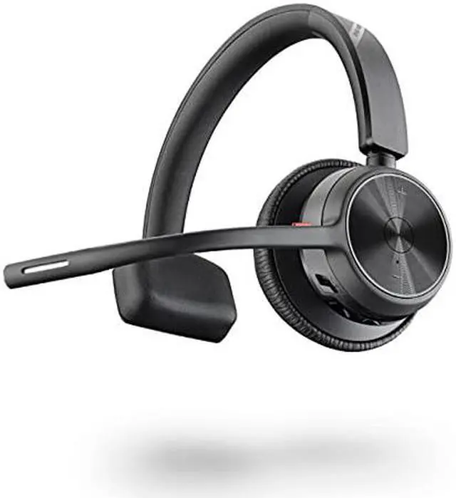 Alt view image 2 of 6 - Poly - Voyager 4310 UC Wireless Headset (Plantronics) - Single-Ear Headset with Boom Mic - Connect to PC/Mac via USB-A Bluetooth Adapter, Cell Phone via Bluetooth - Works with Teams, Zoom & More