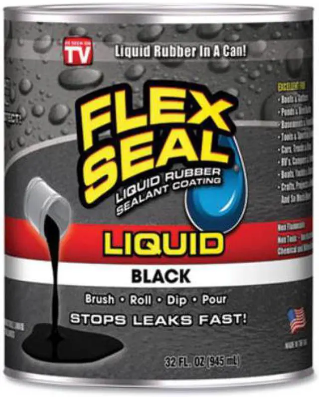 Main image of LIQUID RUBBER, 32 OZ CAN, BLACK