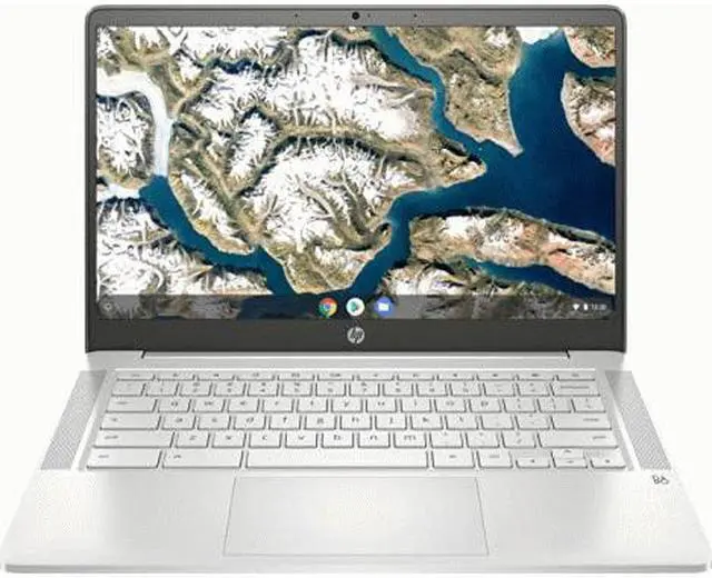 Alt view image 3 of 9 - HP Chromebook 14a-na0010ds 14" HD Touch Laptop Intel Celeron N4020 1.1 GHz up to 2.8 GHz 4GB LPDDR4-2400 SDRAM 128GB eMMC Intel UHD Graphics 600 Chrome OS - 9PF29UA