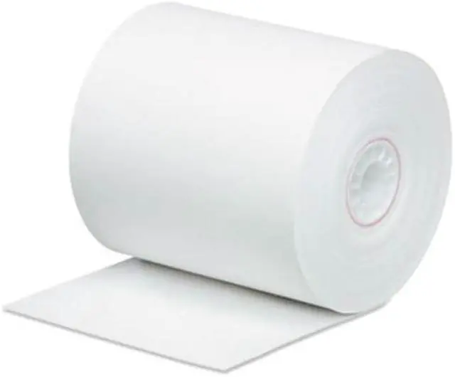 Alt view image 3 of 11 - Iconex Impact Bond Paper Rolls 0.45" Core 3" x 165 ft White 50/Carton 90742239