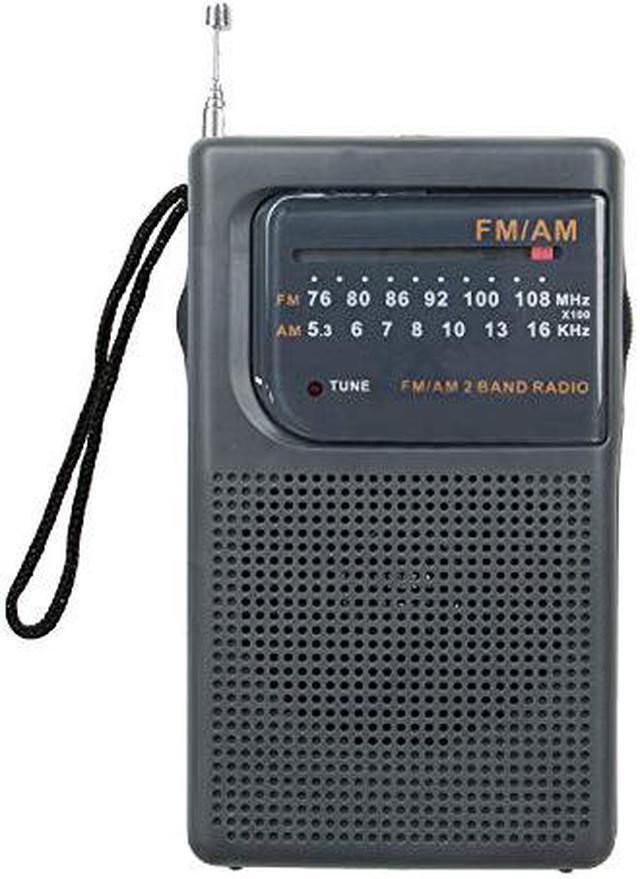 Alt view image 7 of 13 - Supersonic SC-1105 AM/FM Radio With Earphone Jack & Speaker Black