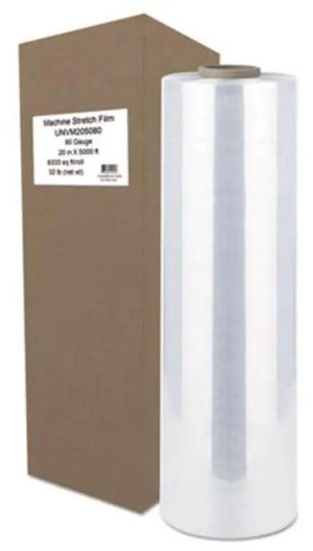 Alt view image 10 of 19 - Universal Machine Stretch Film 20" x 5000 ft 20.3mic Clear M205080