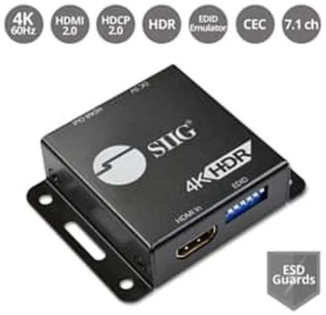 Alt view image 12 of 20 - HDMI 2.0 EDID EMULATOR BOOSTS