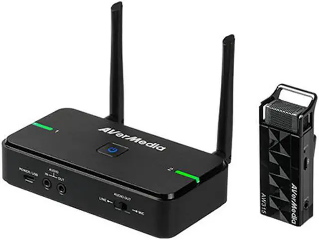 Alt view image 5 of 11 - AverMedia - AW315S - AVerMedia Wireless Microphone - Wireless