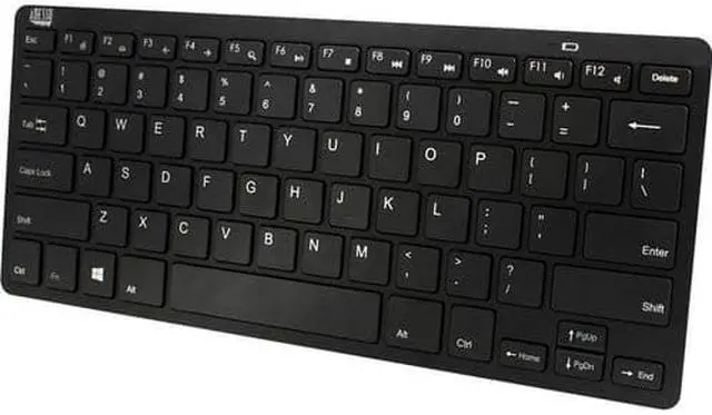 Alt view image 11 of 18 - Adesso Bluetooth Wireless SlimTouch Mini Keyboard WKB1100BB