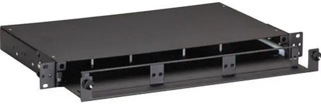 Alt view image 3 of 9 - FIBER ENCLOSURE - RACKMOUNT, 1U, NON-LOCKING, 3-SLOT ADAPTER, GSA, TAA, 45 DAY S