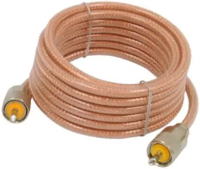 Alt view image 3 of 12 - ROADPRO R RP-8X12CL 12     CB ANTENNA MINI-8 COAX CABLE WITH PL-259 CONNECTORS  CLEAR