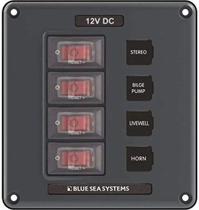 Alt view image 5 of 15 - Breaker/Switch Panel, 4 Pos., Gray