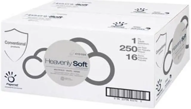 Alt view image 5 of 10 - Papernet Heavenly Soft Paper Towel 4 1/2" x 9 1/2" White 16 Packs/Carton 410164