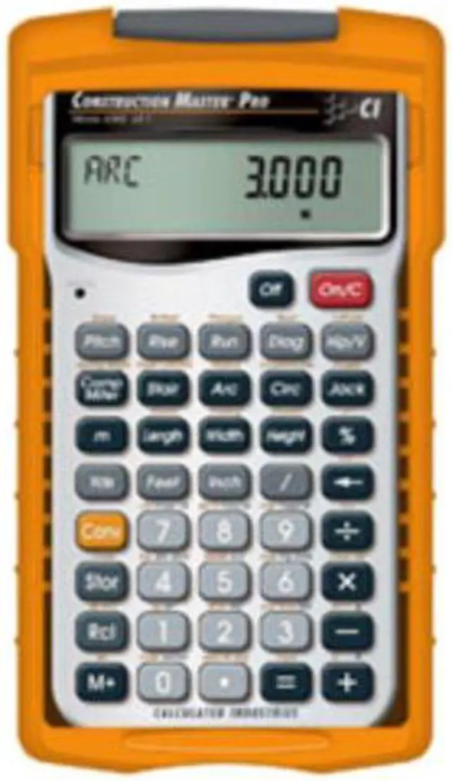 Alt view image 19 of 20 - CALCULATED INDUSTRIES 4065 Construction Calculator,Pro,5 5/8x3 In