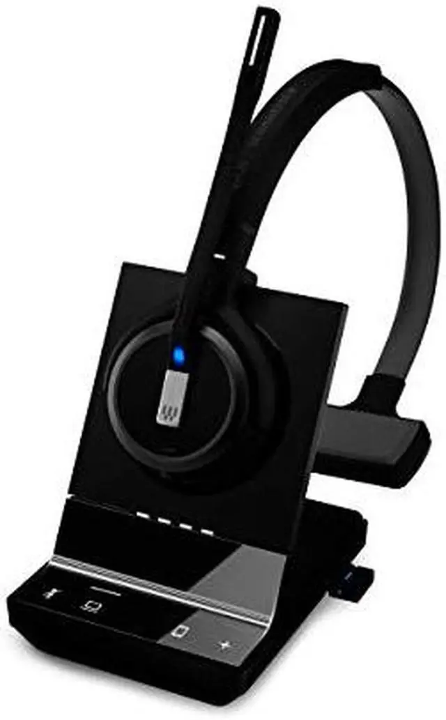 Alt view image 5 of 11 - EPOS IMPACT SDW 5034 (1000613)-Single-Sided (Monaural) Wireless DECT Headset for Softphone/PC & Mobile Phone Connection Dual Microphone Ultra Noise Cancelling, Black