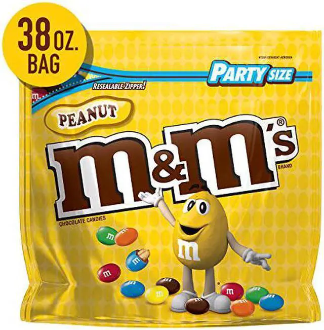 Alt view image 6 of 18 - Milk Chocolate Candies, Milk Chocolate and Peanuts, 38 oz Bag 55116