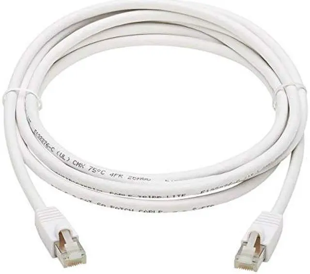 Alt view image 6 of 11 - TRIPP LITE N262AB-007-WH 7 ft. Cat 6A White Safe-IT Cat6a 10G Certified Snagless Antibacterial S/FTP Ethernet Cable (RJ45 M/M), PoE, White