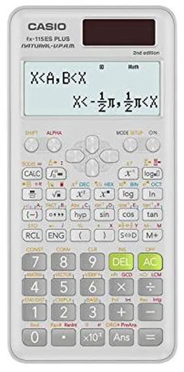 Alt view image 11 of 20 - Casio Calculator,Scientific,Wh FX115ESPLS2