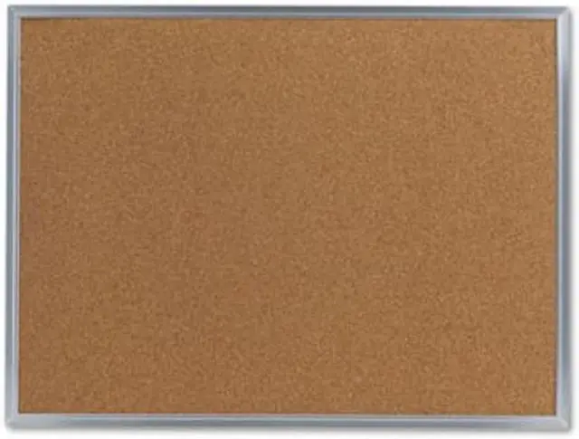 Alt view image 5 of 11 - UNIVERSAL Bulletin Board Natural Cork 24 x 18 Satin-Finished Aluminum Frame