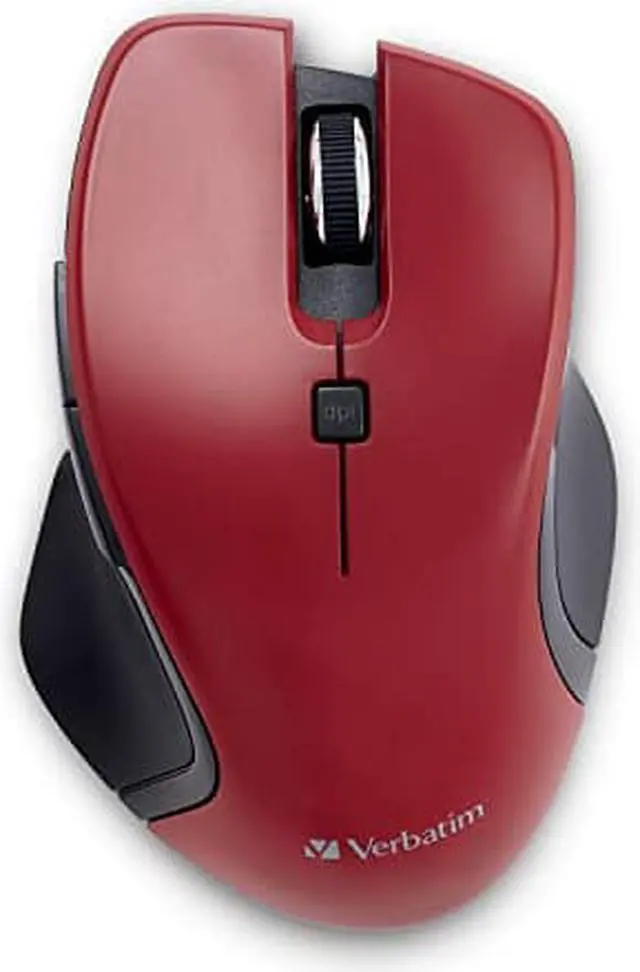 Alt view image 12 of 17 - Verbatim Roll Over Image to Zoom in USB-C Wireless Blue LED Mouse - Red