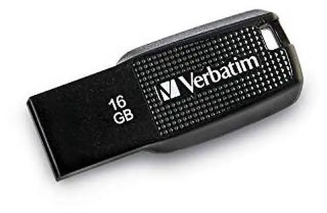 Alt view image 8 of 15 - Verbatim 16GB Ergo USB 2.0 Flash Drive - Black  70875
