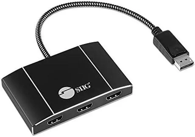Alt view image 10 of 16 - Triple 4K DisplayPort 1.4 to HDMI MST Hub Splitter - 3 Port - 32.4Gbps Bandwidth - Supports 4K HDR and HDCP 2.2