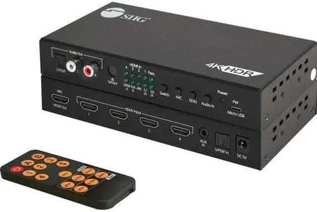 Alt view image 11 of 20 - Siig 4X1 Hdmi Seamless Quad-Split Multi-Viewer Switcher