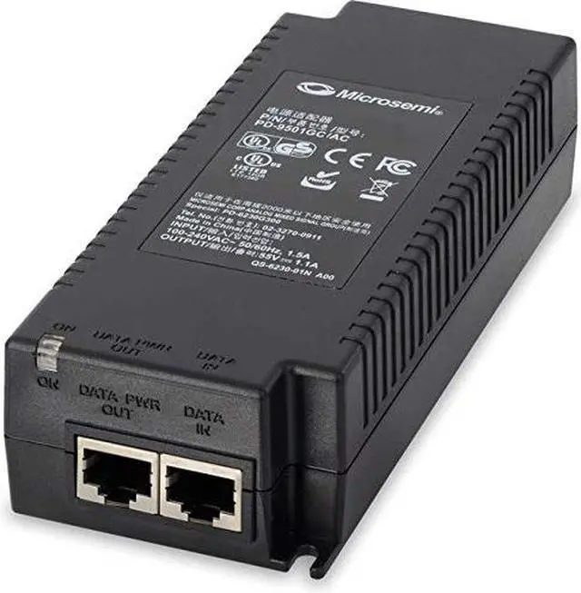 Alt view image 4 of 8 - Microsemi 1 port 60W IEEE 802.3bt-compliant indoor PoE midspan PD9501GCACUS
