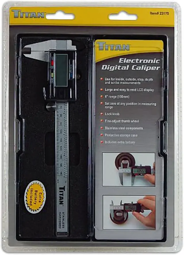 Alt view image 2 of 8 - Titan 23175 Electronic Digital Caliper