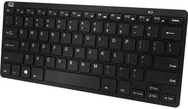 Alt view image 12 of 18 - Adesso Bluetooth Wireless SlimTouch Mini Keyboard WKB1100BB