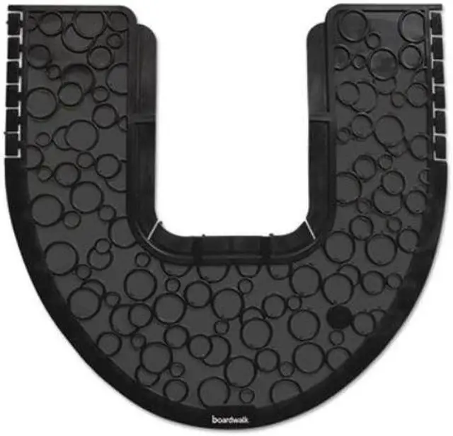 Alt view image 6 of 12 - Commode Mat 2.0, Absorbant, Rubber, 22 x 22, Black, 6/Carton CMBB