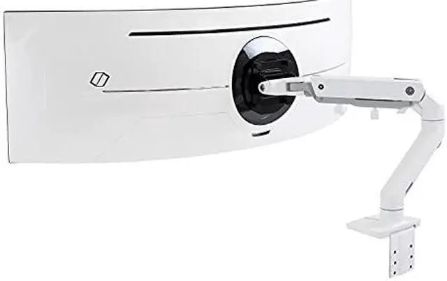 Alt view image 4 of 20 - Ergotron Mounting Arm for Monitor, Curved Screen Display, LCD Display - White