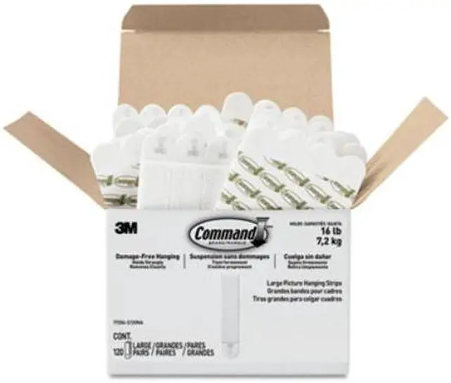 Alt view image 5 of 20 - Command Large Picture Hanging Strips White 17206S120NA