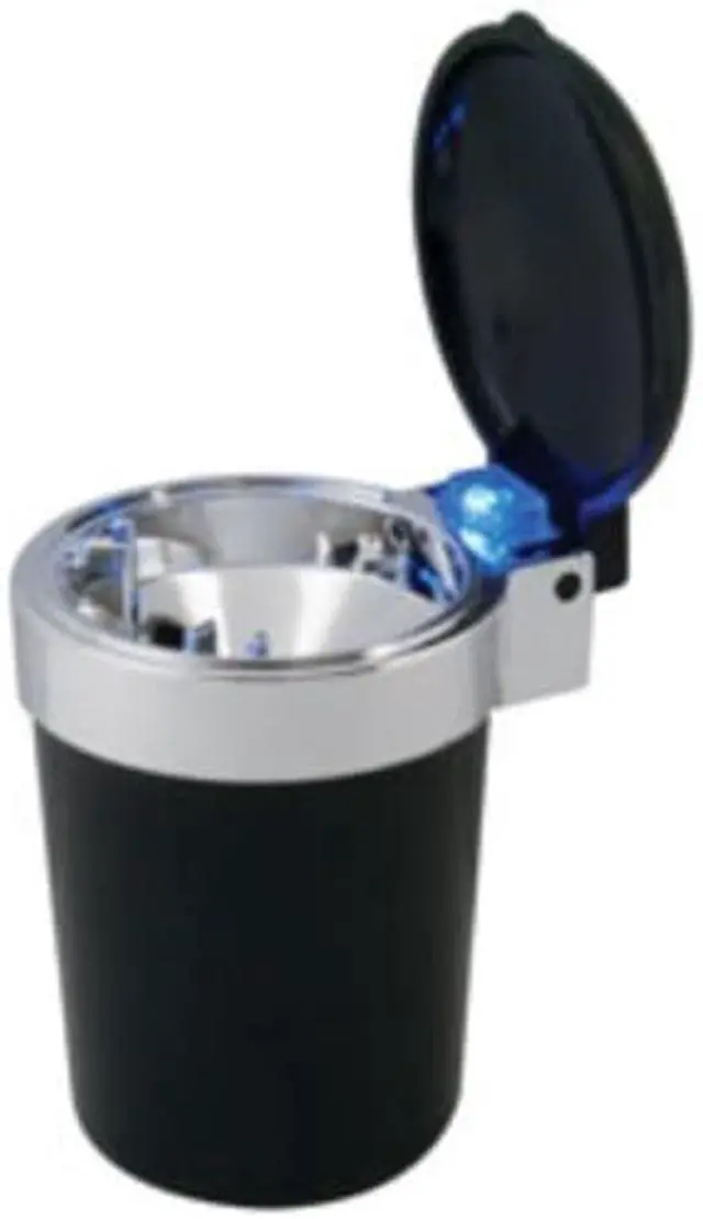 Alt view image 5 of 14 - RoadPro RPVE-649LA Self-Extinguishing Ashtray with Blue Led Light