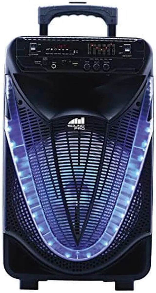Alt view image 3 of 7 - Naxa - NDS-1233 - Naxa NDS-1233 Portable 12-Inch Bluetooth Party Speaker with Disco Light