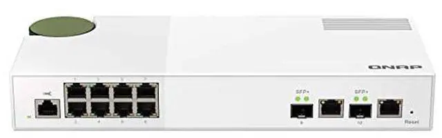 Alt view image 8 of 20 - QNAP QSW-M2108-2C 10-Port Managed Switch w/ 10GbE SFP+ Combo Ports