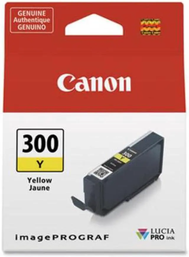 Alt view image 8 of 12 - Canon LUCIA PRO PFI-300 Original Inkjet Ink Cartridge Yellow Pack 4196C002