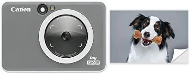 Alt view image 15 of 20 - Canon IVY CLIQ2 Instant Camera Printer, Charcoal, Matte #4520C003