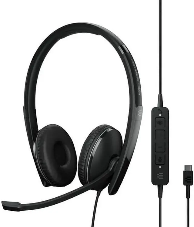 Alt view image 8 of 11 - EPOS | SENNHEISER ADAPT 160T ANC USB-C Headset - Stereo - USB Type C, USB Type A - Wired - On-ear - Binaural - Ear-cup - Noise Cancelling Microphone - Noise Canceling