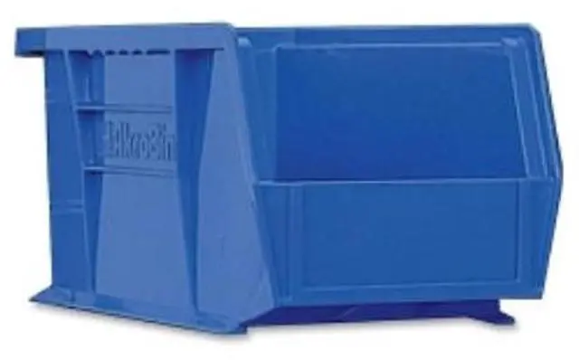 Alt view image 6 of 10 - Akro-Mils Bins Unbreakable/Waterproof 4-1/8"x5-3/8"x3" Blue 30210B