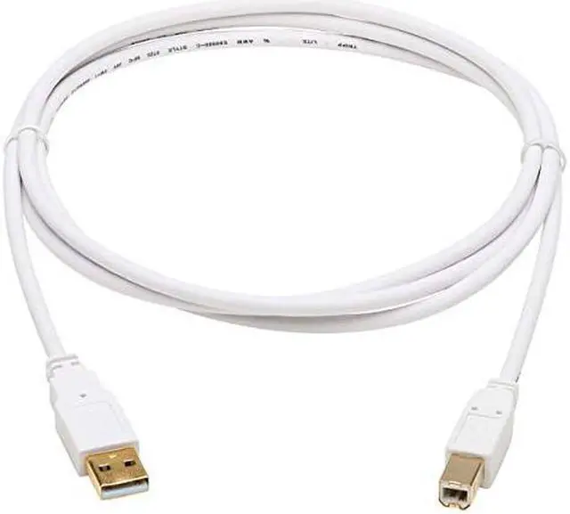 Alt view image 10 of 16 - Tripp Lite 6ft USB-A to USB-B Antibacterial Cable M/M USB 2.0 White U022AB006WH